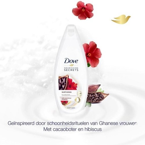 Dove Dove Bad Douchegel Nurturing Ritual Wit Cacao Butter & Hibiscus 500 ml Dove Dove Bad Douchegel Nurturing Ritual Wit Cacao Butter & Hibiscus 500 ml