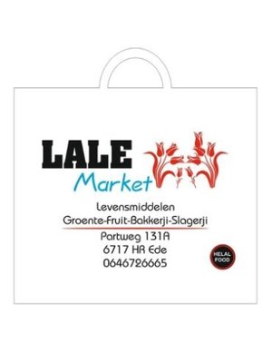 Tas, LDPE, Lus, 49x43,5cm, bodemvouw 10cm, lusdraagtas,300 st 3 kleur,Lale