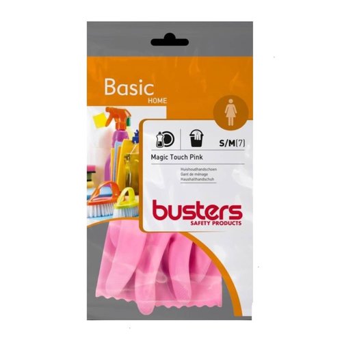 Busters Handschoenen - Huishoud Latex Maat S/M Busters Handschoenen - Huishoud Latex Maat S/M
