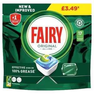 Fairy FAIRY All-In-One Original  Vaatwas 17 tabs 230 gr