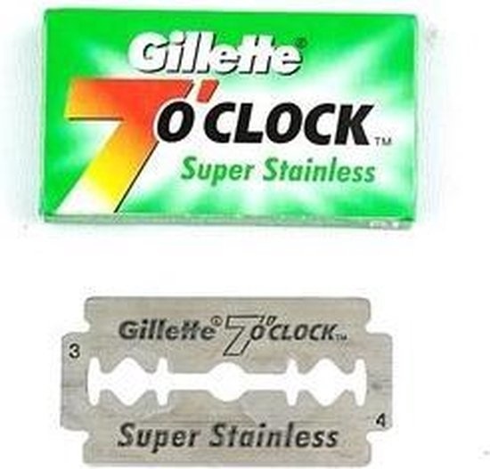 Gillette 7 O'clock Super Stainless Double Edge Blades (5 st