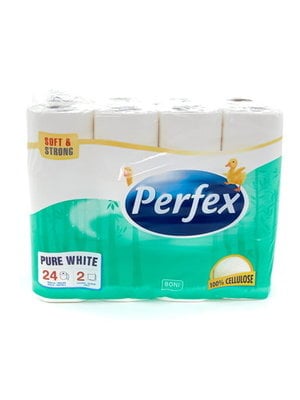 Perfex Perfex toiletpapier 24 rollen 2 lagen Soft & Strong Wc Papier