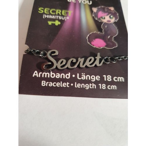 Ayumi Ayumi, Be You Armband Secret zwart 18 cm Ayumi Ayumi, Be You Armband Secret zwart 18 cm