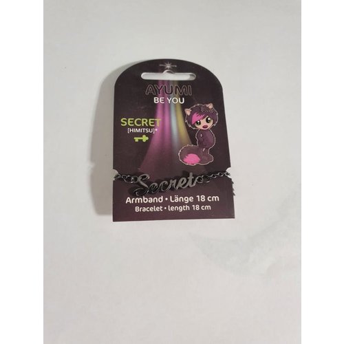 Ayumi Ayumi, Be You Armband Secret zwart 18 cm