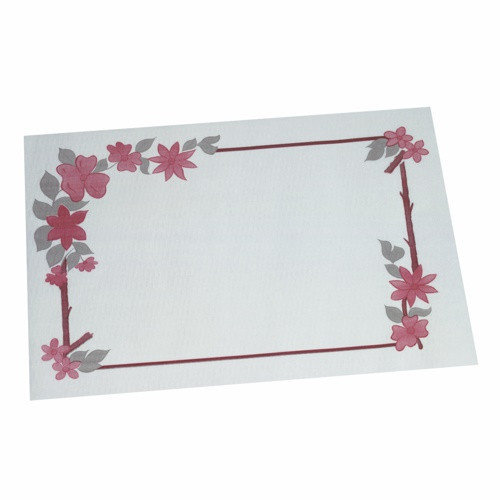 Pap Star Pap Star Placemat Bloemenrand 30x40cm, 250 vellen