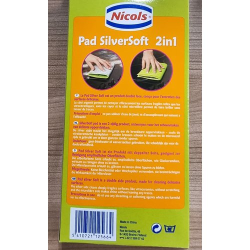 Nicols Nicols Trendy Pad Silversoft 2 in 1 Microvezel Vaat doekjes