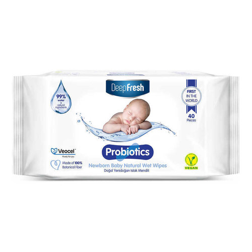 DeepFresh DeepFresh Probiotics Newborn Baby Natural Wet Wipes 40 pcs Babydoekjes,Billendoekjes DeepFresh DeepFresh Probiotics Newborn Baby Natural Wet Wipes 40 pcs Babydoekjes,Billendoekjes