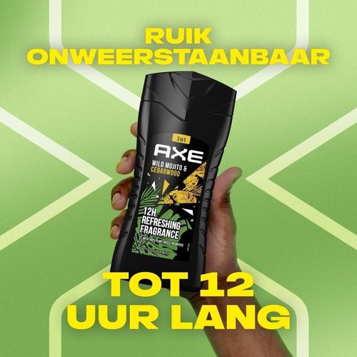 Axe Axe Douchegel Wild Green Mojito & Cedarwood 3-in-1 250 ml Bodywash shower gel Axe Axe Douchegel Wild Green Mojito & Cedarwood 3-in-1 250 ml Bodywash shower gel