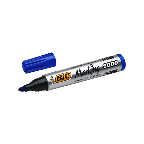 Bic BIC Marking 2000 Permanente Marker, Ronde Punt, 1,7 mm, Blauw