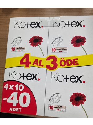 Kotex Kotex Maandverband Ultra Normal Met Vleugels 40 st(4 x10)