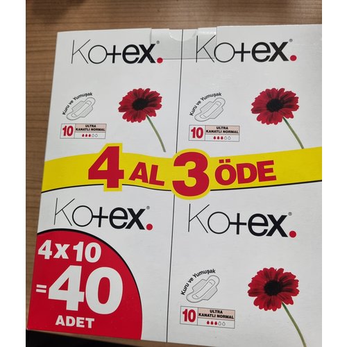 Kotex Kotex Maandverband Ultra Normal Met Vleugels 40 st(4 x10)