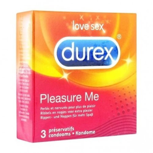 Durex Durex Condooms Pleasure Me 3 stuks Durex Durex Condooms Pleasure Me 3 stuks