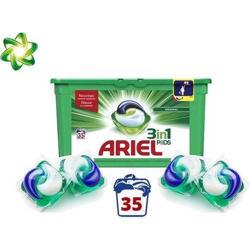 Ariel Ariel Wasmiddel Pods 3 in 1 Regular  952 g(35 x 27 g) 35 sc