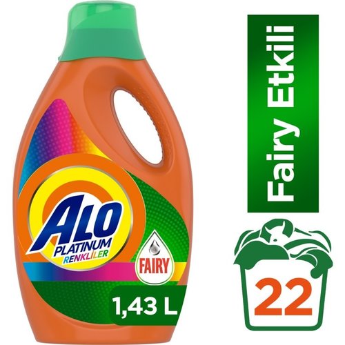 Alo Alo Vloeibaar Wasmiddel Platinum Fairy Effect Colors  22 sc 1430 ml