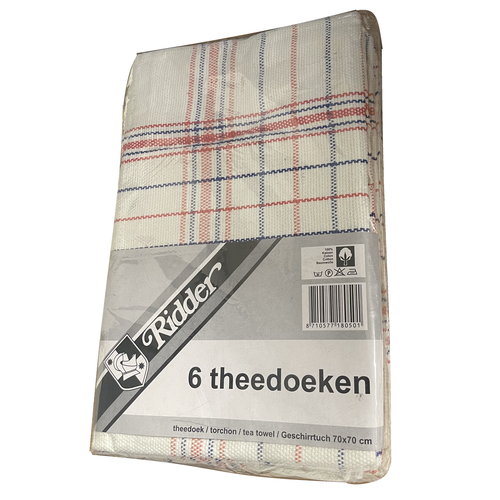 Ridder Theedoek 70 x 70cm, 6st Ridder Theedoek 70 x 70cm, 6st