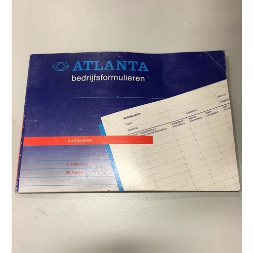 Atlanta Atlanta Bedrijfsformulieren Autokosten -Autokosten a5425-012 a5 50v