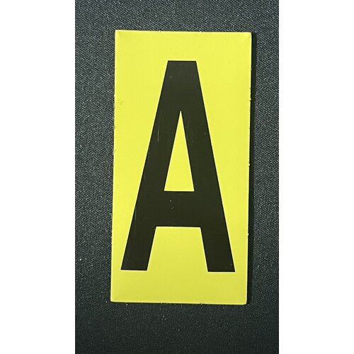 Onbekend Magazijnlabel, Letter A, 4cm x 8cm