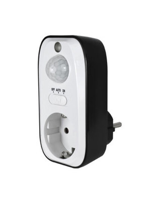 EcoSavers EcoSavers PIR Sensor Socket Switch, Infrarood Bewegings Contactschakelaar