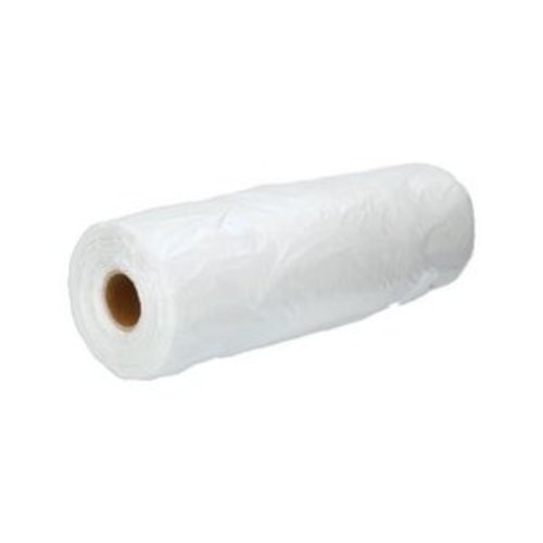 Onbekend HDPE,Knoopzak, knotenbeutel transp,Rol 12 mc  22/ 4,5 x47 cm (1 Doos= 10Rolen=200 st =5KG)