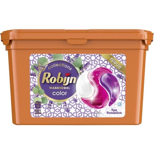 Robijn Robijn Wascapsules Pods 3-in-1 Spa Sensation 15 stuks.