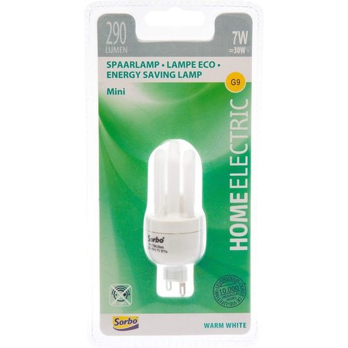 Sorbo Sorbo Spaarlamp mini 290 lumen, 7W Warm White