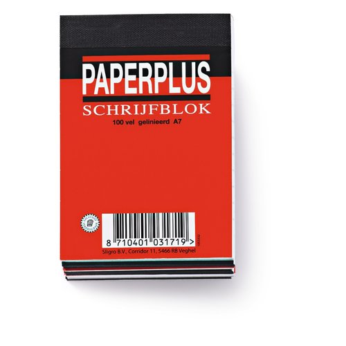 Paperplus Schrijfblok A7 lijn Paperplus Schrijfblok A7 lijn