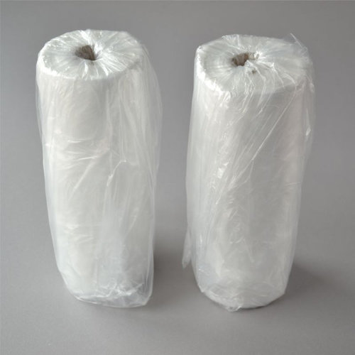 Onbekend HDPE,Knoopzak, knotenbeutel transp,Rol 12 mc  23 + 12 x 46 cm (1 Doos= 10Rolen=200 st =5KG)