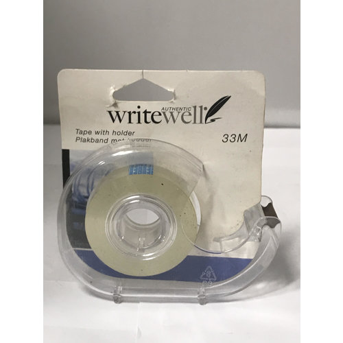 Writewell Tape with holder - plakband met houder