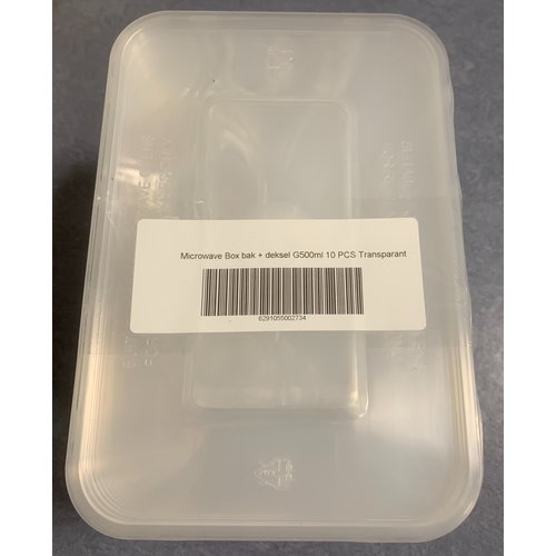 Eda Bak, PP, Plastic Magnetron Bakjes 500 ml, kilobak,, wit 10 stuks met Deksel 172 x 150 x 80mm Eda Bak, PP, Plastic Magnetron Bakjes 500 ml, kilobak,, wit 10 stuks met Deksel 172 x 150 x 80mm