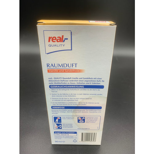 Real Geurverspreider,Kamergeur Vanille en Sandelhout 90 ml Luchtverfrisser