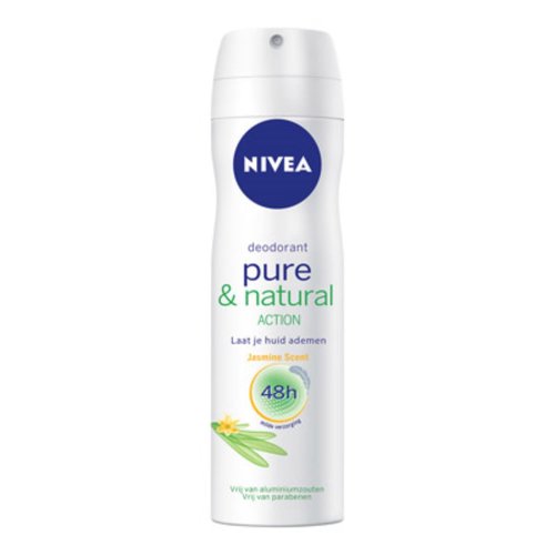 Nivea Nivea Deospray pure & natural Jasmine 150 ml deodorant Nivea Nivea Deospray pure & natural Jasmine 150 ml deodorant
