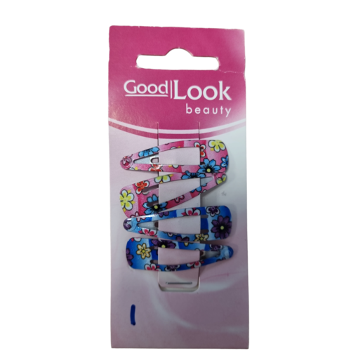 Goodlook GoodLook Beauty Haarclips met bloemetjes design 4st Goodlook GoodLook Beauty Haarclips met bloemetjes design 4st