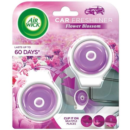 Air Wick Air Wick Car Air Freshener Geurverfrisser- Luchtverfrisser - Auto Verfrisser- Vent Clip, Flower Blossom 2 x 9 gr