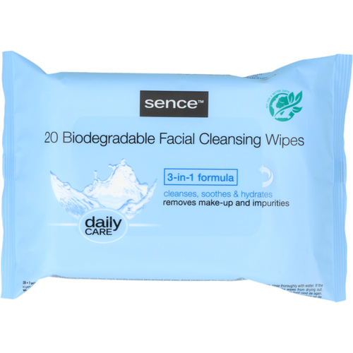 Sence SenceBeauty Make Up Reinigingsdoekjes Gevoelige Huid Cleanses,Soothes & Hydrates 20 st Sence SenceBeauty Make Up Reinigingsdoekjes Gevoelige Huid Cleanses,Soothes & Hydrates 20 st