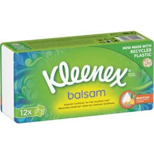 Kleenex Kleenex Zakdoekjes,Balsem 12 st Kleenex Kleenex Zakdoekjes,Balsem 12 st
