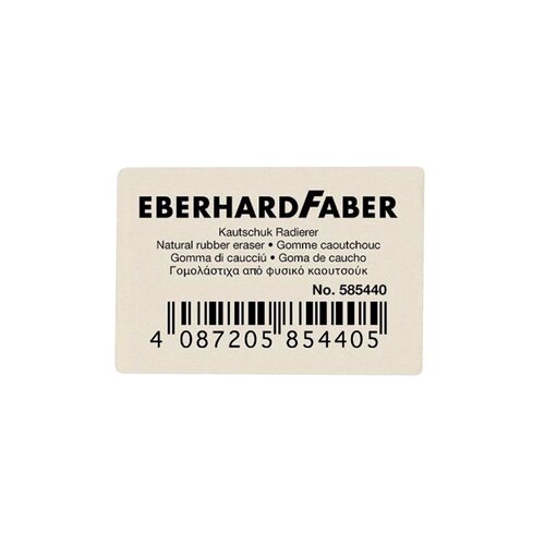 Gum Eberhard Faber voor potlood wit per stuk