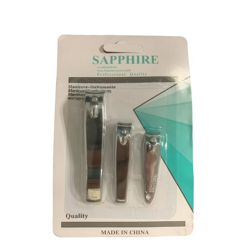 Sapphire Sapphire Nagelknipper 3 Stuks Sapphire Sapphire Nagelknipper 3 Stuks