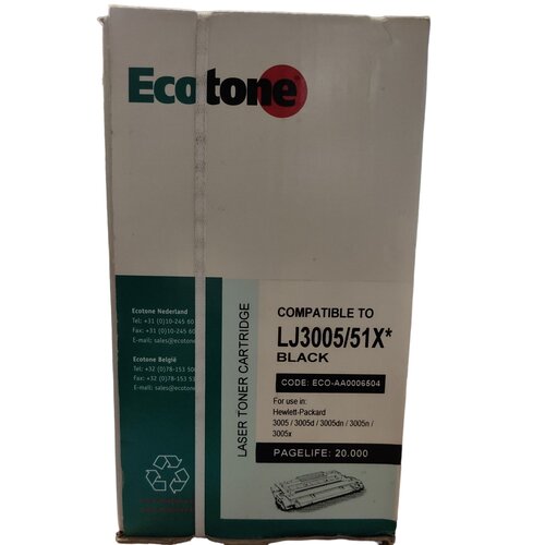 Ecotone Ecotone laser toner cartridge LJ3005/51X* BLACK