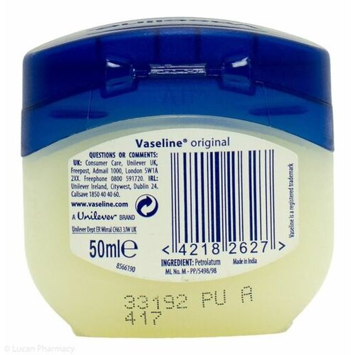 Vaseline Vaseline Pure Petroleum Jelly Originele cosmetische olie 50ml