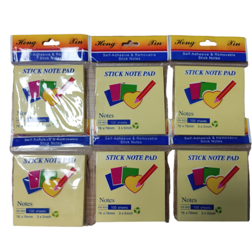 Super Sticky Notes Memoblok 6 stuks x 100 vel -76 x76mm - Geel