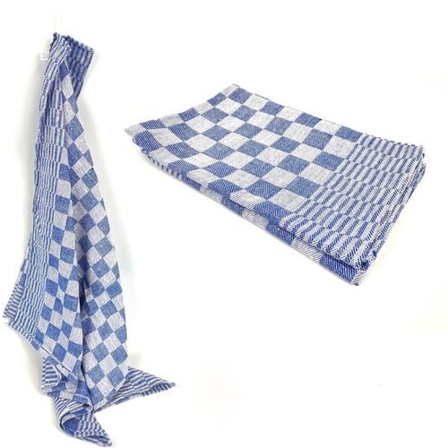 Kitchen Towel Theedoek,Doekje, Keukendoek Blauw 100% Katoen, Boerenblok 65 x 65 cm 6 stuks