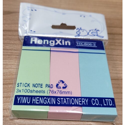 Super Sticky Notes Memoblok 100 vel / blok - 3 blokken - neonkleuren 25,0 x 76,0 mm