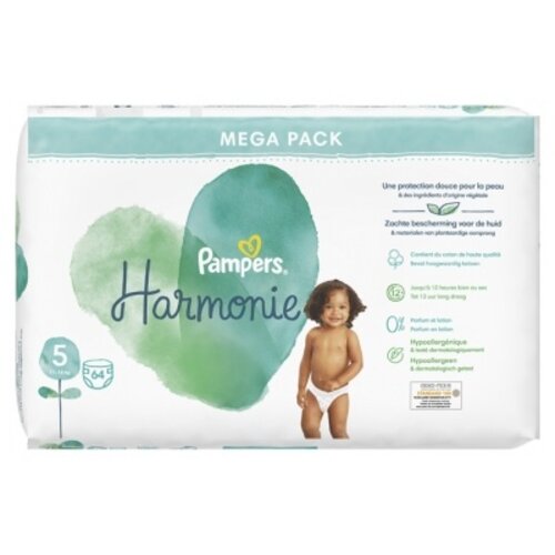 Pampers Pampers Harmonie Maat 5 11-16 kg -64 Stuks Luiers