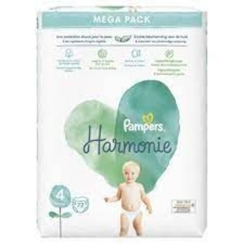 Pampers Pampers Harmonie Maat 4 9-14 kg-72 Stuks Luiers