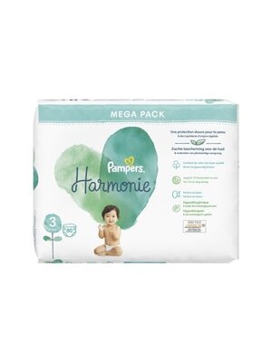 Pampers Pampers Harmonie Maat 3 6-10 kg 80 Stuks