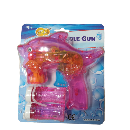Bubble gun Bubble Gun Bellenblaaspistool, Jiele Flash In Vorm Van Paarse Dolfijn