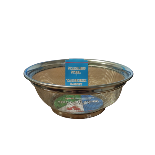 Taller Brim Basket, Aluminium Groenten Zeef Mand, Vergiet (Süzgeç) 22 cm Taller Brim Basket, Aluminium Groenten Zeef Mand, Vergiet (Süzgeç) 22 cm