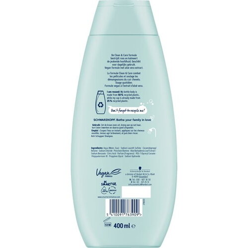 Schwarzkopf Shampoo Anti Roos Wit Aloe Vera 400 ml