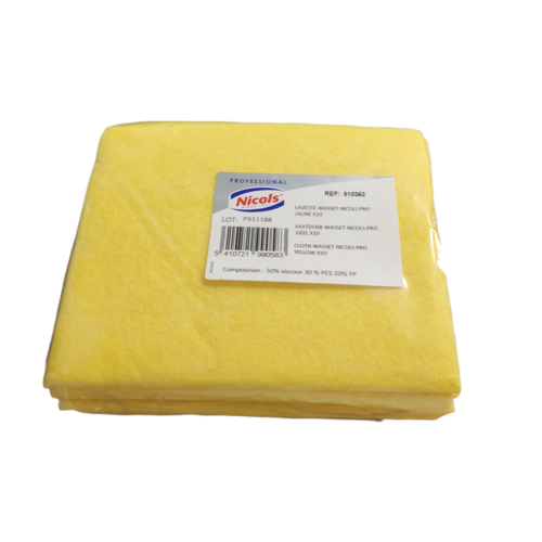 Nicols Vaatdoek Wasset Nicols Pro Geel X10 Nicols Vaatdoek Wasset Nicols Pro Geel X10