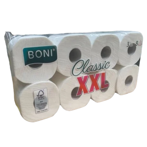 Boni Boni Classic XXL 8 rol per pak 3 lagen toiletpapier exstra zaht Wc Papier